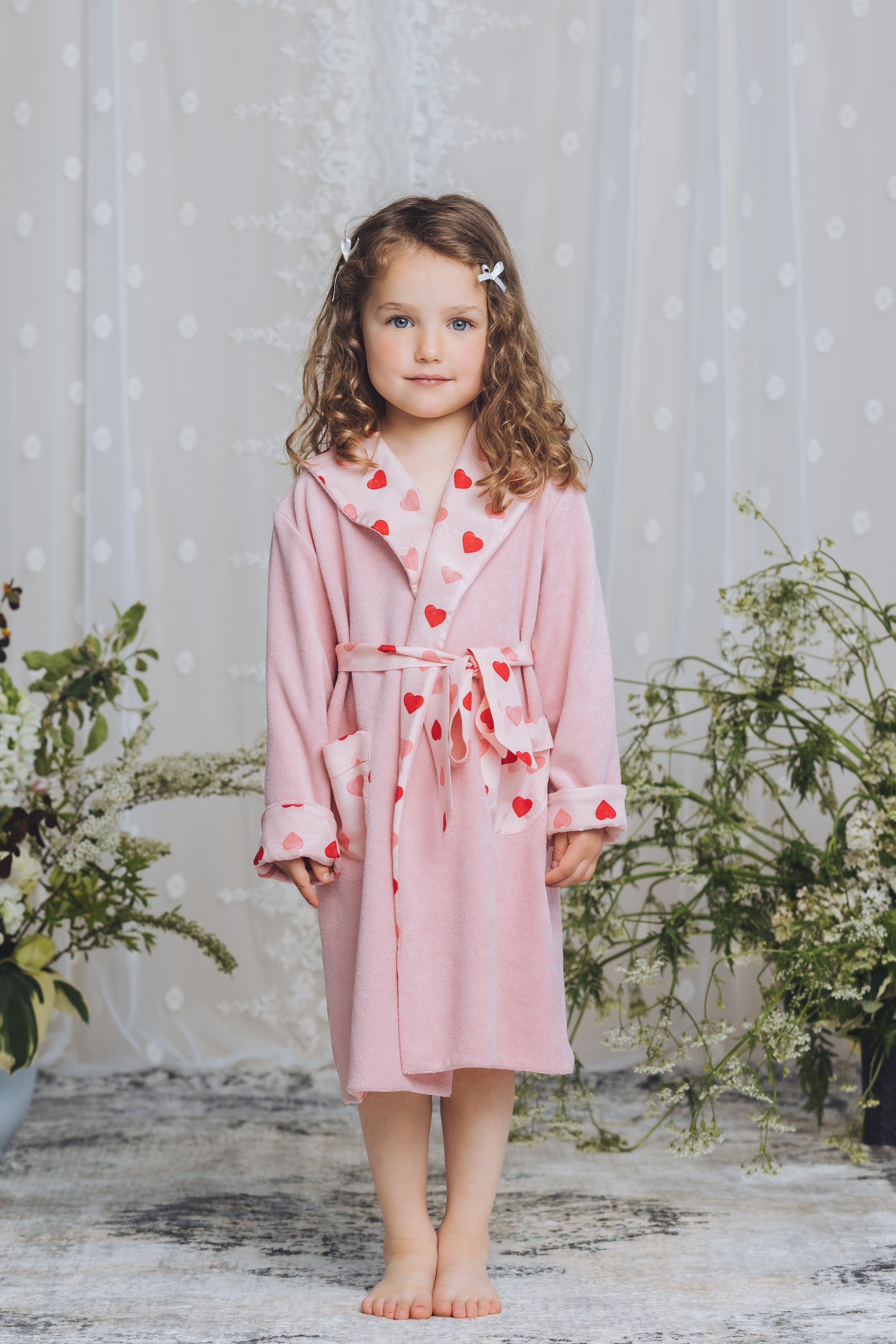 Childrens pink dressing gown best sale