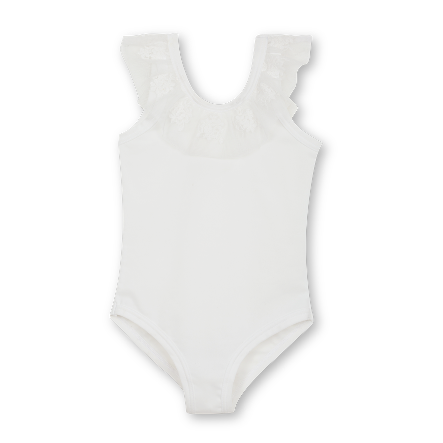 Girls' white swimsuit Alexa - adorable & high-quality swimwear for kids